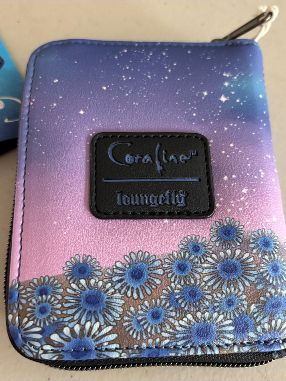Coraline Wallet with Blue Hair Girl and Black Cat - new Loungfly - Picture 3 of 4